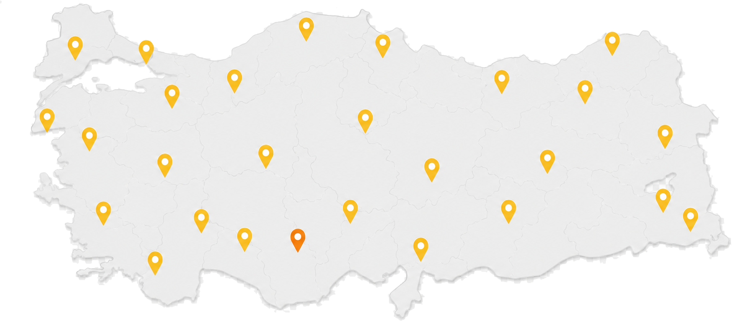 Türkiye geneli çekici hizmet haritası